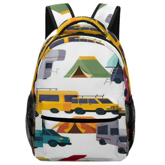 Cartoon Engineering Car Camping Backpack for Business Daypack College ...