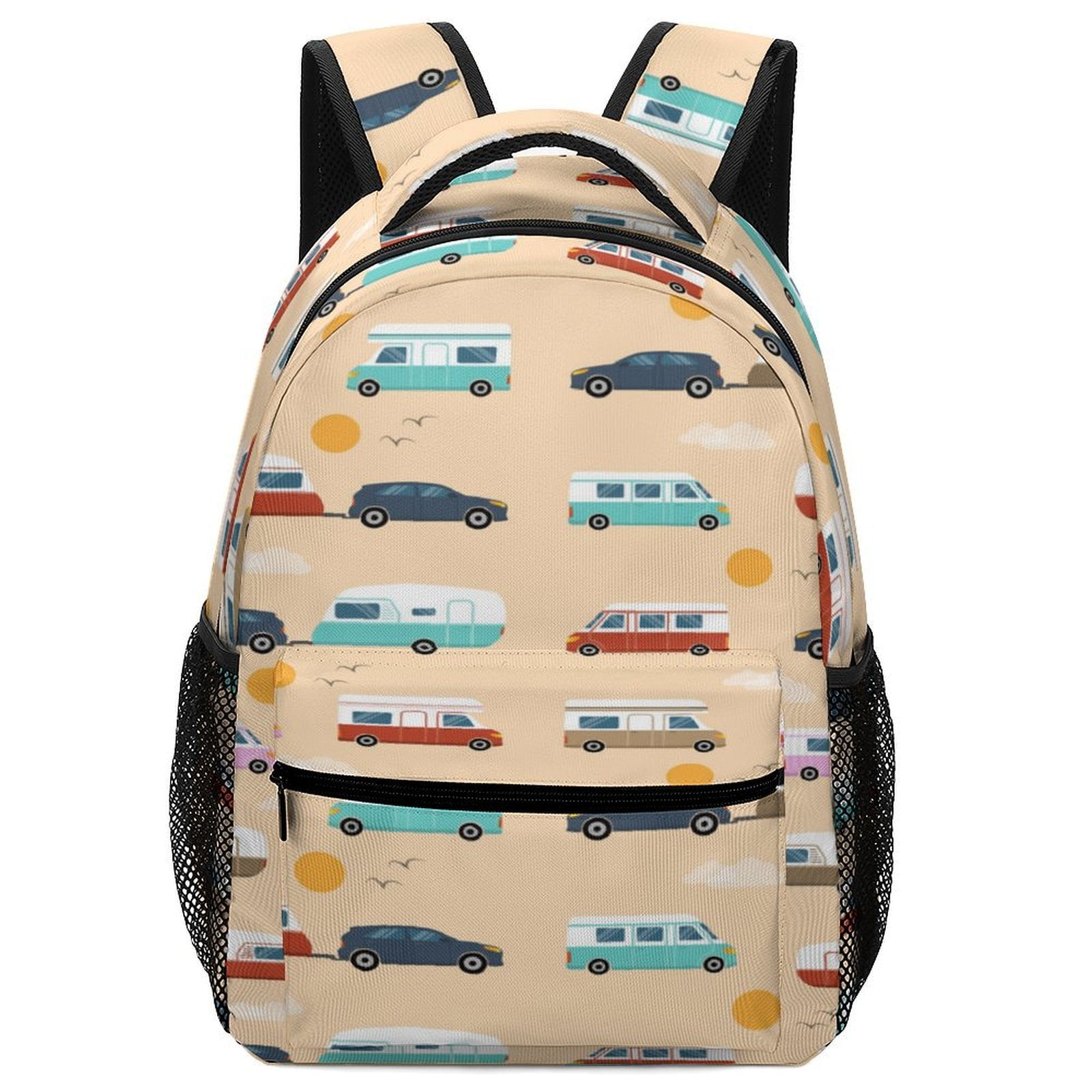 Cartoon Engineering Car Camping Backpack for Business Daypack College ...