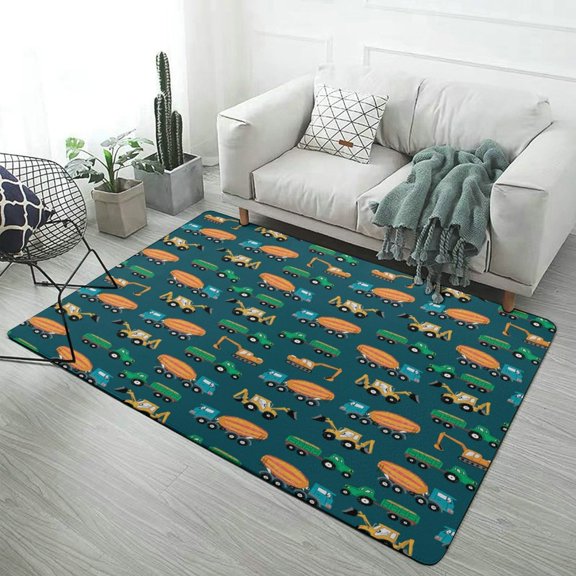 Cartoon Engineering Car Home Decor Living Room Carpet Non-slip Hotel Lobby Floor Mat Kitchen Bedroom Entrance Doormat s