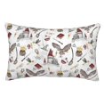 Cartoon Envelope Seal Pillow Cover 20x30in Magic Bed pillow case Wizard