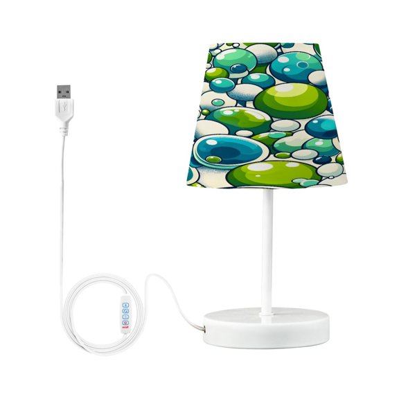 Cartoon Eyecatching Bubbles Desk Lamp LED Table Nightstand Lamps with 3 Color Temperatures for Home Bedroom Living Room Decor 8x12