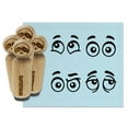 thumbnail image 1 of Cartoon Eyes Tired Raised Open Happy Rubber Stamp Set for Scrapbooking Crafting Stamping - Mini 1/2 Inch, 1 of 7