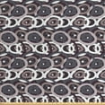 thumbnail image 1 of Cartoon Fabric by the Yard, Hatched Grid Overlaying Hand-drawn Circles Retro Style Scribbled Pattern Design, Decorative Upholstery Fabric for Sofas and Home Accents, Multicolor by Ambesonne, 1 of 4