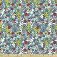 thumbnail image 1 of Ambesonne Cartoon Fabric by the Yard Upholstery, Kawai Bunnies Happy, 2 Yards, Multicolor, 1 of 5