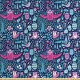 thumbnail image 1 of Ambesonne Cartoon Fabric by the Yard Upholstery, Forest Animals and Garden, 10 Yards, Multicolor, 1 of 4