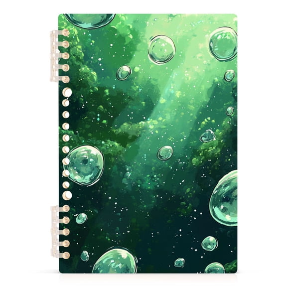 Cartoon Fantasy Bubble Lined Spiral Journal Notebook 60 Pages A5 College Ruled Journals for Writing