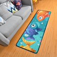 thumbnail image 1 of Cartoon Fish 72×24 inch Runner Rug Non-Slip Pads Ares Rugs Washable for Bedroom Bathroom Living Room, 1 of 6