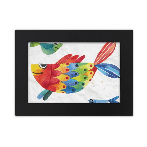 Cartoon Fish Colourful Animal Desktop Photo Frame Ornaments Picture Art Painting