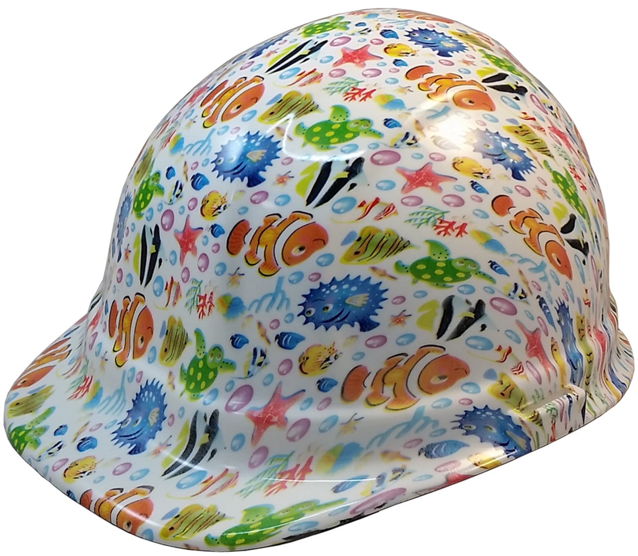 Cartoon Fish Hydro Dipped Hard Hats Cap Style Design