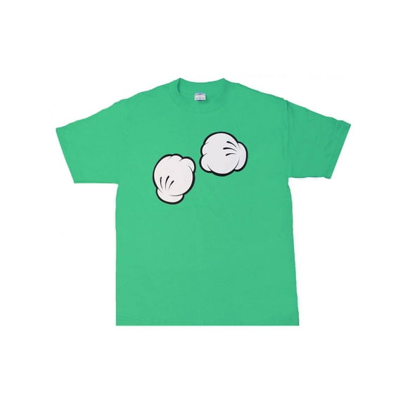 Cartoon Fists Graphic T Green, Small