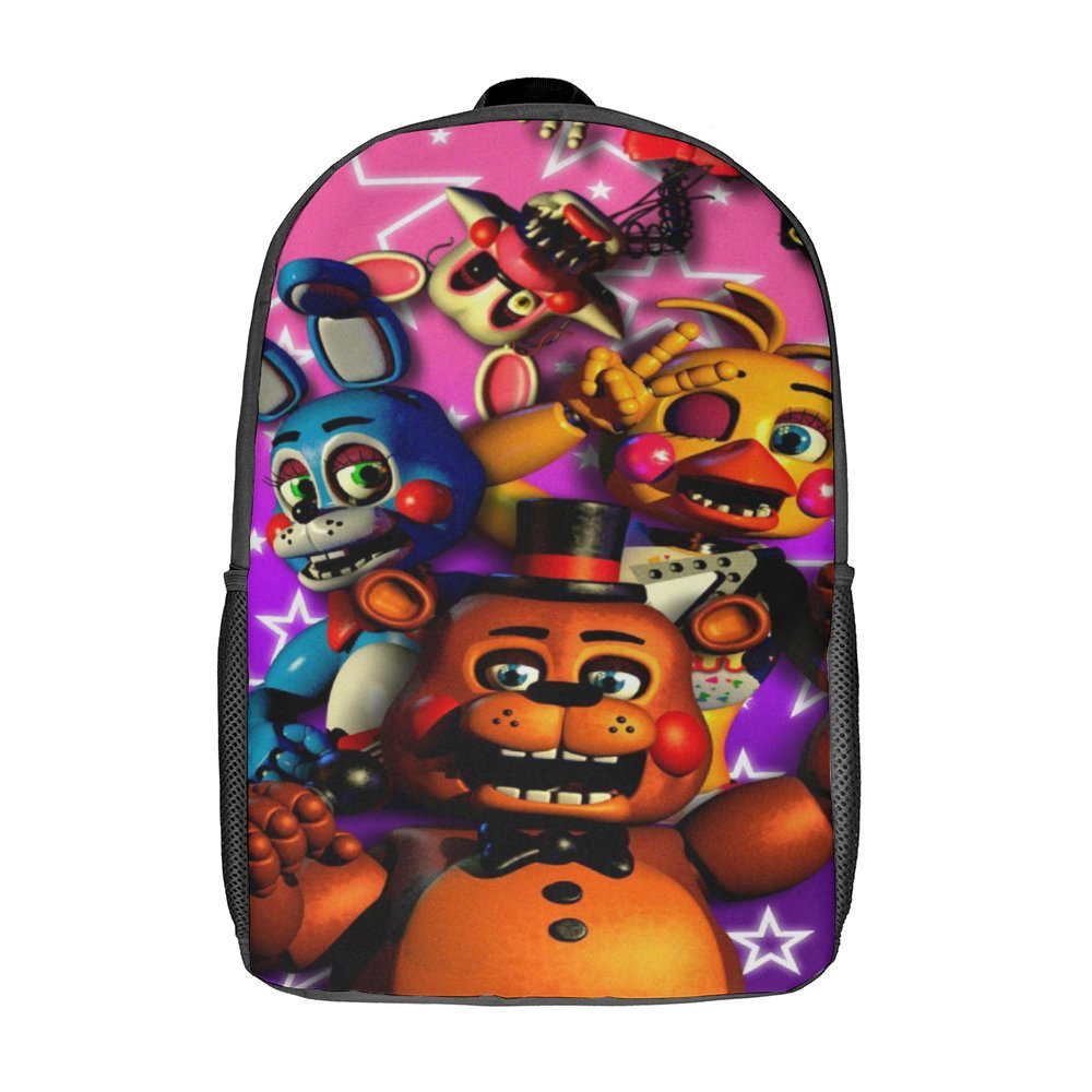 Cartoon Five Nights Fre-dd Backpack Unisex Backpacks Sports Double ...