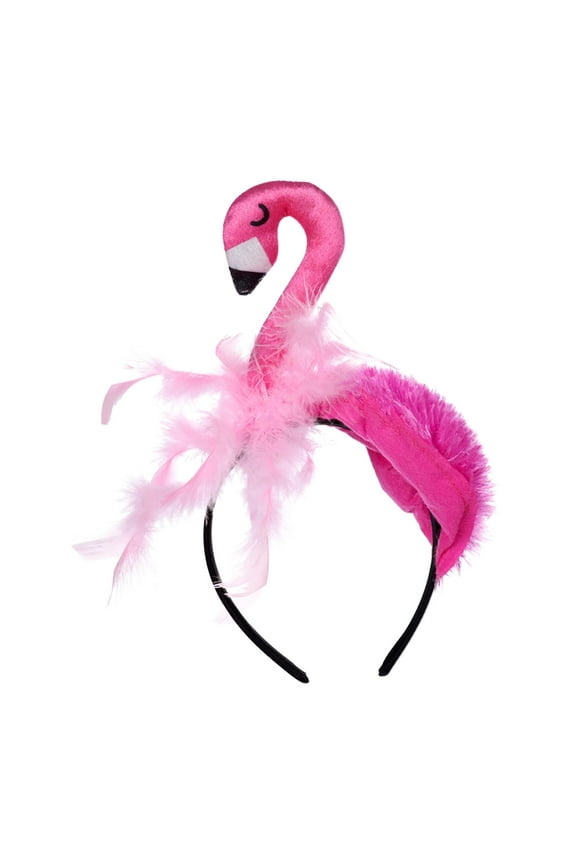Cartoon Flamingo Headband, Decor hoops Hair Accessories Headdress for Halloween cosplay Teens Women Holiday Carnival