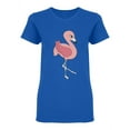 thumbnail image 1 of Cartoon Flamingo Shaped T-Shirt Women -Image by Shutterstock, Female Medium, 1 of 2