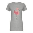 thumbnail image 1 of Cartoon Flamingo Shaped T-Shirt Women -Image by Shutterstock, Female x-Large, 1 of 2