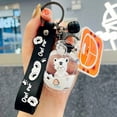 thumbnail image 1 of Cartoon Floating Tiger Keychain Liquid Quicksand Keyring Charm Bag Car Pendants, 1 of 1