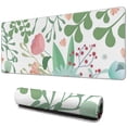 thumbnail image 1 of Cartoon Flowers and Green Leaves&nbsp;pad Mousewaterproofwashable&nbsp;for Office Home Work GamingmousepadRubber Base Mousepad with Stitched Edges 31.5x11.8inches, 1 of 7