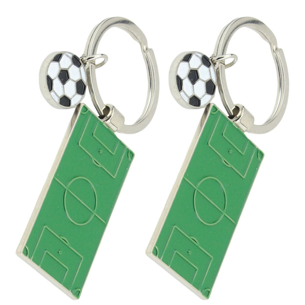 Cartoon Football Field Pendants Soccer Keychains Fan Gifts School