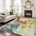 thumbnail image 1 of Cartoon Forest Animal Large Area Rugs 6x9 ft Cute Bear Dear Funny Fox Watercolor Mushroom Washable Rug Non Slip Indoor Carpet Absorbent Floor Mat for Living Room Bedroom Dining Room, 1 of 9