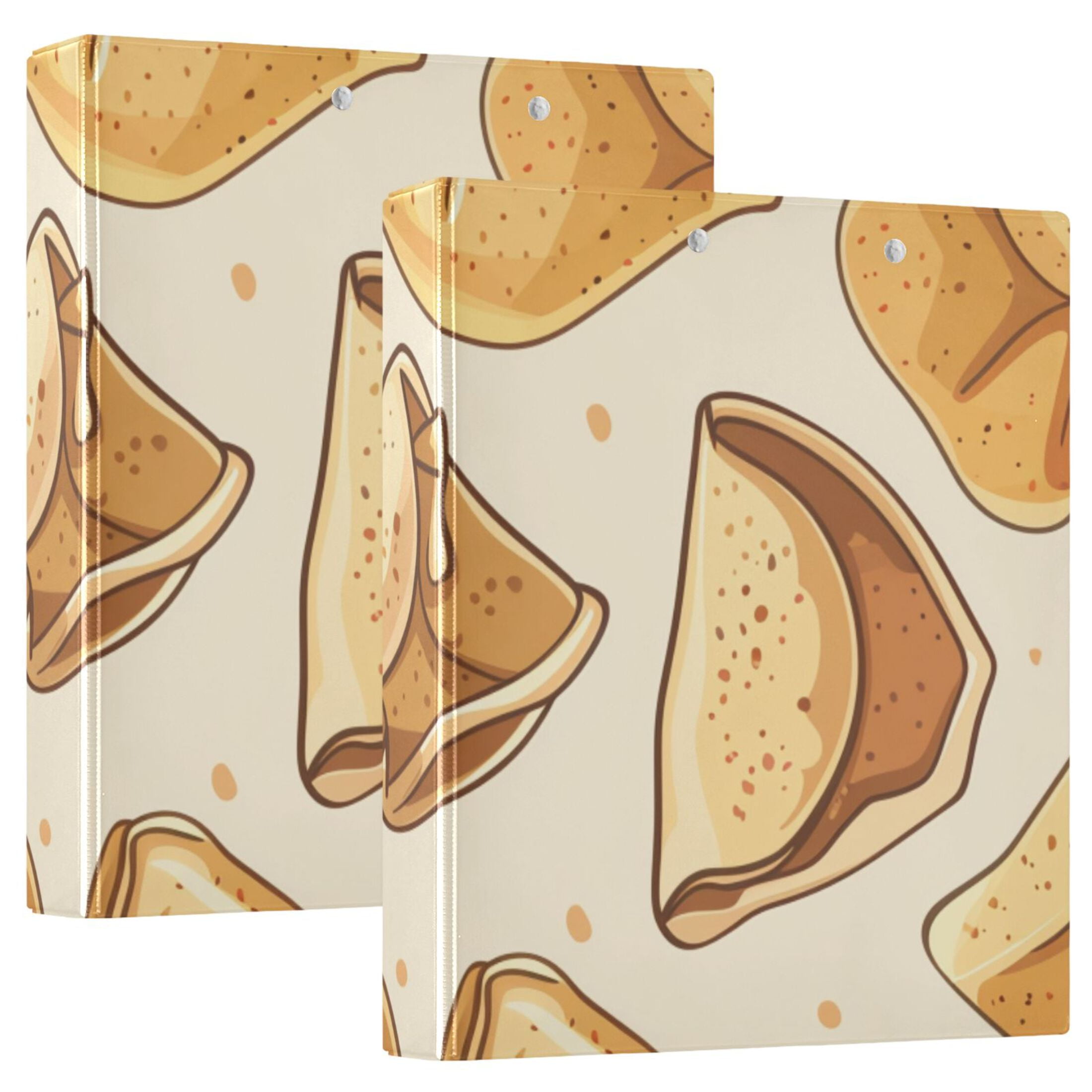 Cartoon Fortune Cookies 3 Ring Binders 1.5 inch Hardcover File Folders ...