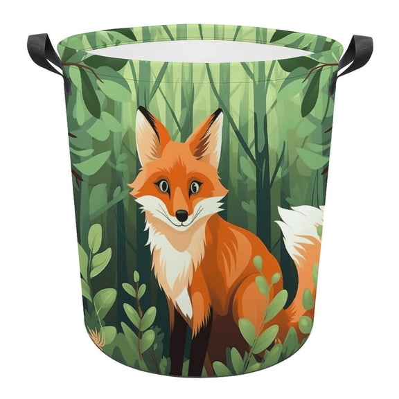 Cartoon Fox Dreamy Laundry Basket Storage Basket Controller Clothes Organizer Bin Waterproof