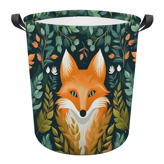 Cartoon Fox Dreamy Laundry Basket Storage Basket Controller Clothes Organizer Bin Waterproof