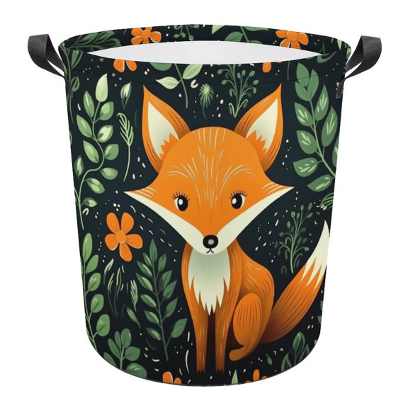 Cartoon Fox Dreamy Laundry Basket Storage Basket Controller Clothes Organizer Bin Waterproof