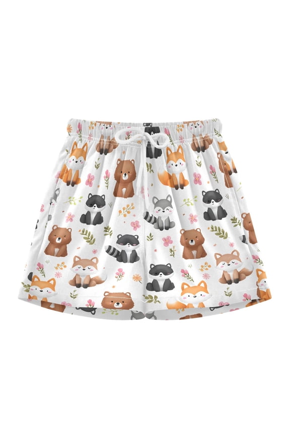 Cartoon Fox Swim Trunks Quick Drying Bathing Suit Summer Shorts Swimwear
