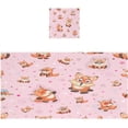 thumbnail image 1 of Cartoon Foxes Towels Highly Absorbent Cotton Towels 2 Pack, Premium Spa & Hotel Quality Quick Dry Towel Set,54" x 27", 1 of 7