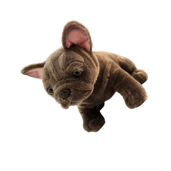 Cartoon Frenchdog Plush Dog Stuffed Short Soft Hugging Cuddle Toy For Girl Boys Christmas NewYear Gift Giving