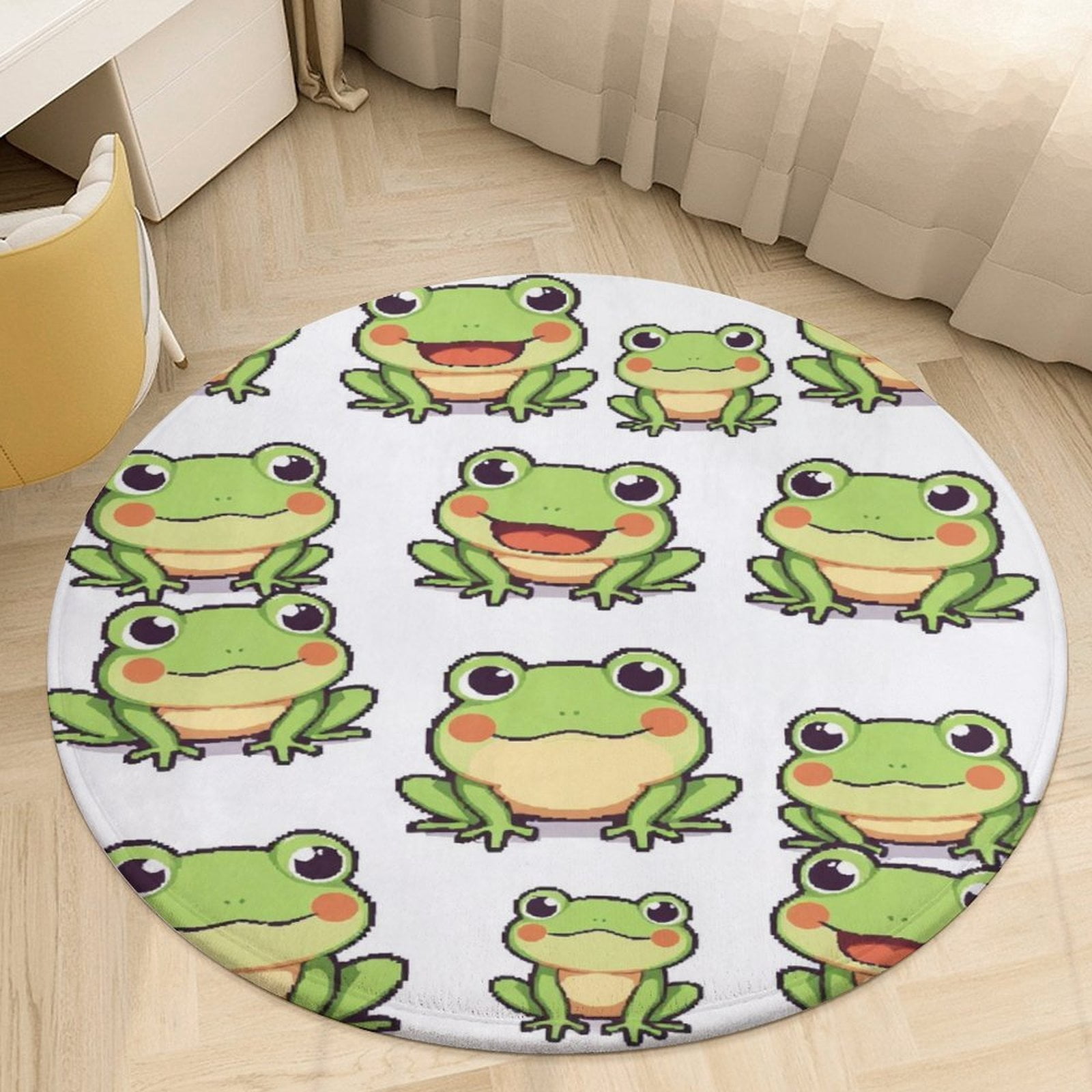 Frog Rugs Cartoon Frog Area Rug Round Carpet Rug for Living Room Bedroom Sofa ...