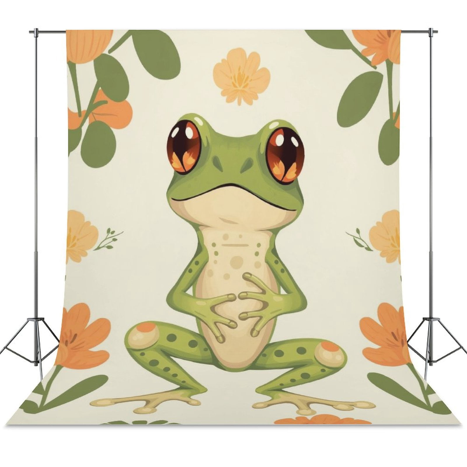 Cartoon Frog Backdrop Baby Shower Newborn Portrait Girl Boy Birthday ...