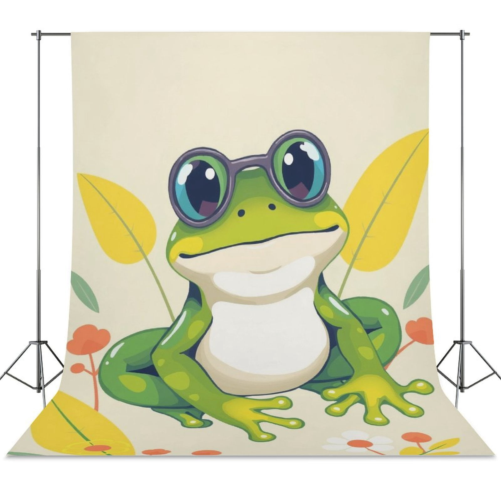 Cartoon Frog Decorations BackdropPortrait Photography Background ...