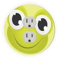 thumbnail image 1 of Cartoon Frog Face Design - Round Light Switch Plate Cover - Outlet Cover, 1 of 1