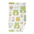 thumbnail image 1 of Cartoon Frog Floral Cotton Face Towels Absorbent Hand Towel Soft Bathroom Towel for Kitchen Hotel Decoration, 1 of 7