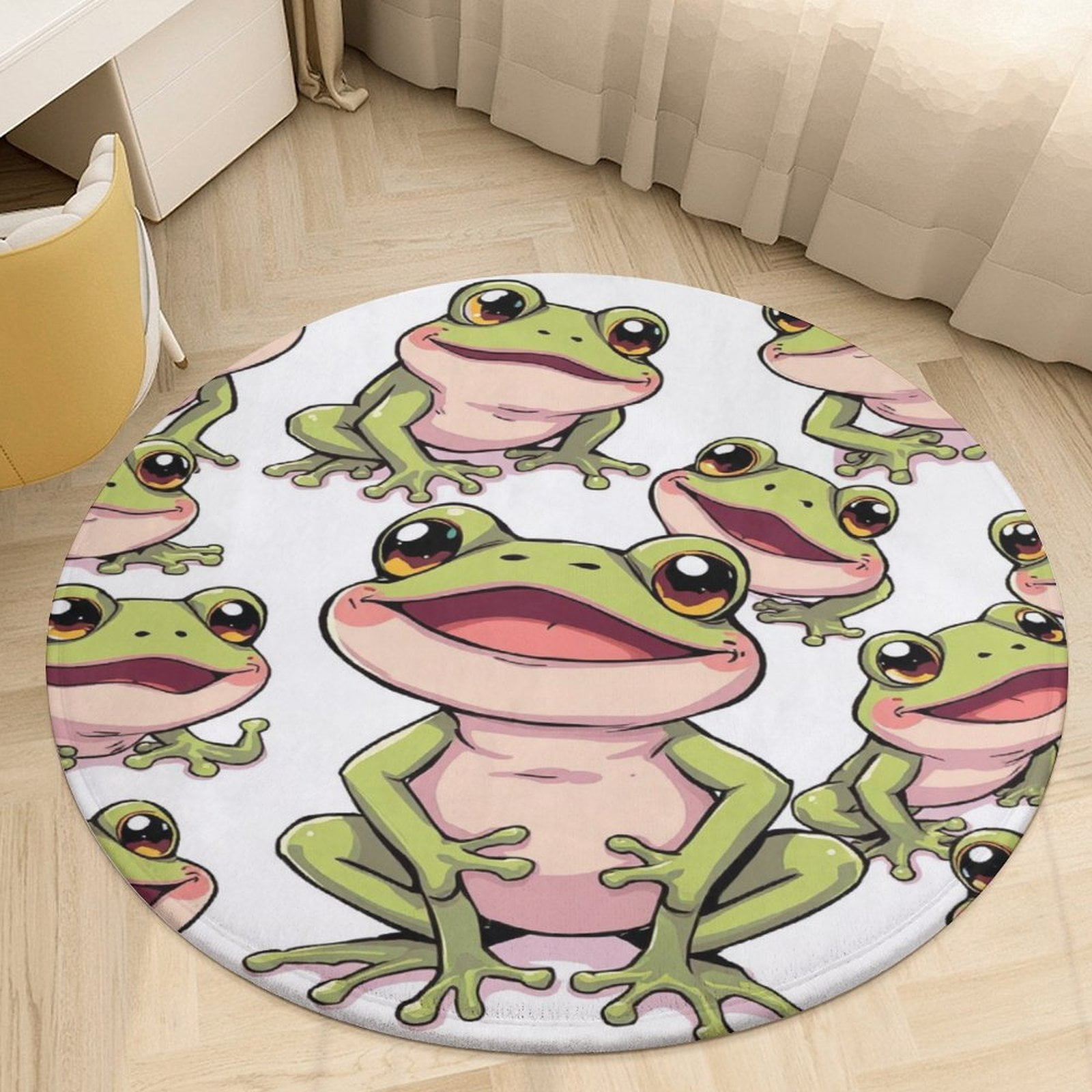 Cartoon Frog Modern Round Carpets for Living Room Ration Abstract Rugs Cartoon Frog Modern Round Carpets for Living Room Ration Abstract Rugs