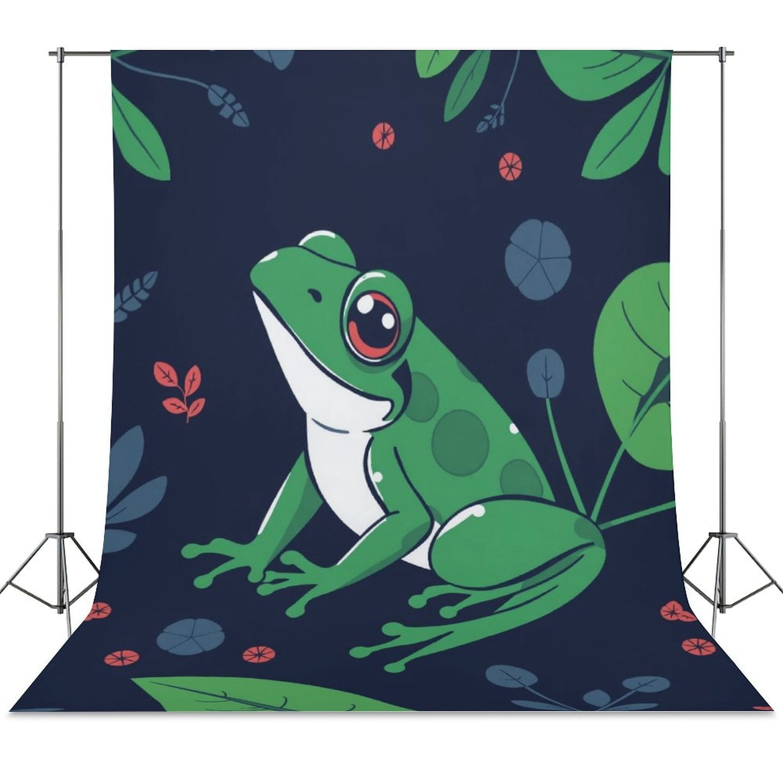 Cartoon Frog Party Backdrop Birthday Decoration Backgrounds for ...