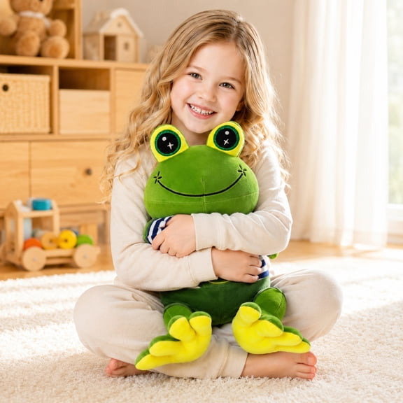 Cartoon Frog Plush Toy – 12 Inch Soft Stuffed Animal for Game Fans, Cute Plushie Gift for Kids Adults, Birthday Christmas Choice