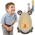 thumbnail image 1 of Cartoon Frog Potty Training Urinal, Cute Frog Potty, Frog Bathroom Potty Urinal with Windmill Design, Urinals for Potty Training, Coffee, 1 of 6