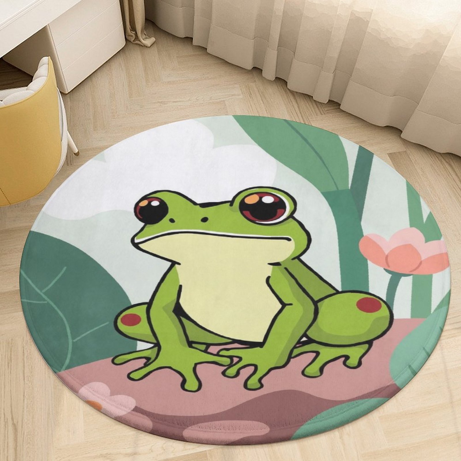 Frog Rugs Cartoon Frog Round Carpets Modern Living Room Ration Rugs Large Area ...