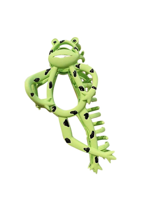 Cartoon Frog Shark Clip Hair Clips for Women Accessories Women's Dense Medium Alloy Barrettes Green
