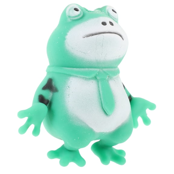 PartyKindom Green Cartoon Frog Stretchy Toys For Adults 1Pack 4In