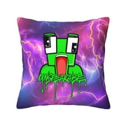 Cartoon Frog Unspeakable Invisible Zippered Pillowcases,Super Soft And Cozy Luxury Pillow Cases,1 Pillow Case,Multiple Size Options,Essential Pillowcase For Sofa Bedroom,Double Sided Printing