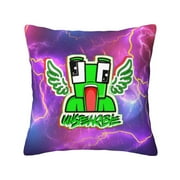 Cartoon Frog Unspeakable Invisible Zippered Pillowcases,Super Soft And Cozy Luxury Pillow Cases,1 Pillow Case,Multiple Size Options,Essential Pillowcase For Sofa Bedroom,Double Sided Printing