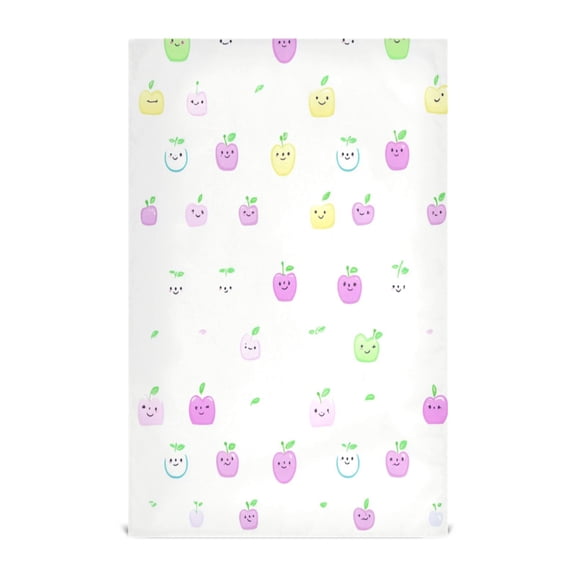 Cartoon Fruit Elements Kitchen Towels Set of 4 Tea Towels for Kitchen Decorative Waffle Dishcloths 28x18in