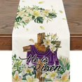 thumbnail image 1 of Cartoon Fruit Table Flag White Flower Plant Table Runner Home Kitchen Living Room Holiday Party Dining Tables r Accessories, 1 of 5
