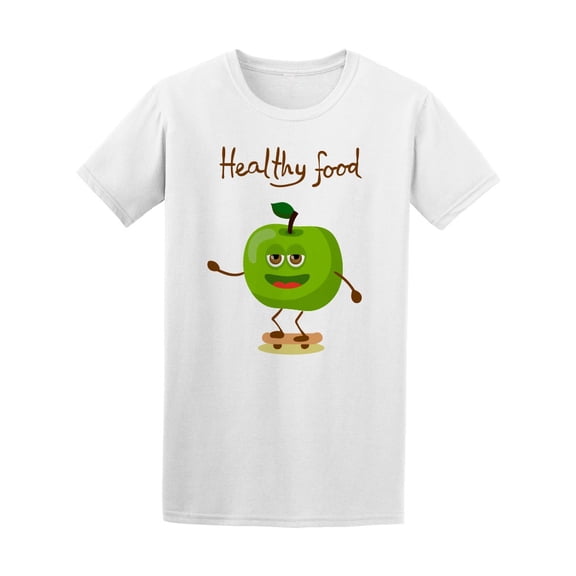 Cartoon Funny Apple T-Shirt Men -Image by Shutterstock, Male Large