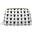thumbnail image 1 of Cartoon Funny Cute Sheep Head Makeup Bag, Large Capacity Travel Cosmetic Bag for Women Girls- Travel Toiletry Bag Leather Portable Waterproof Makeup Case Organizer with Handle, 1 of 4