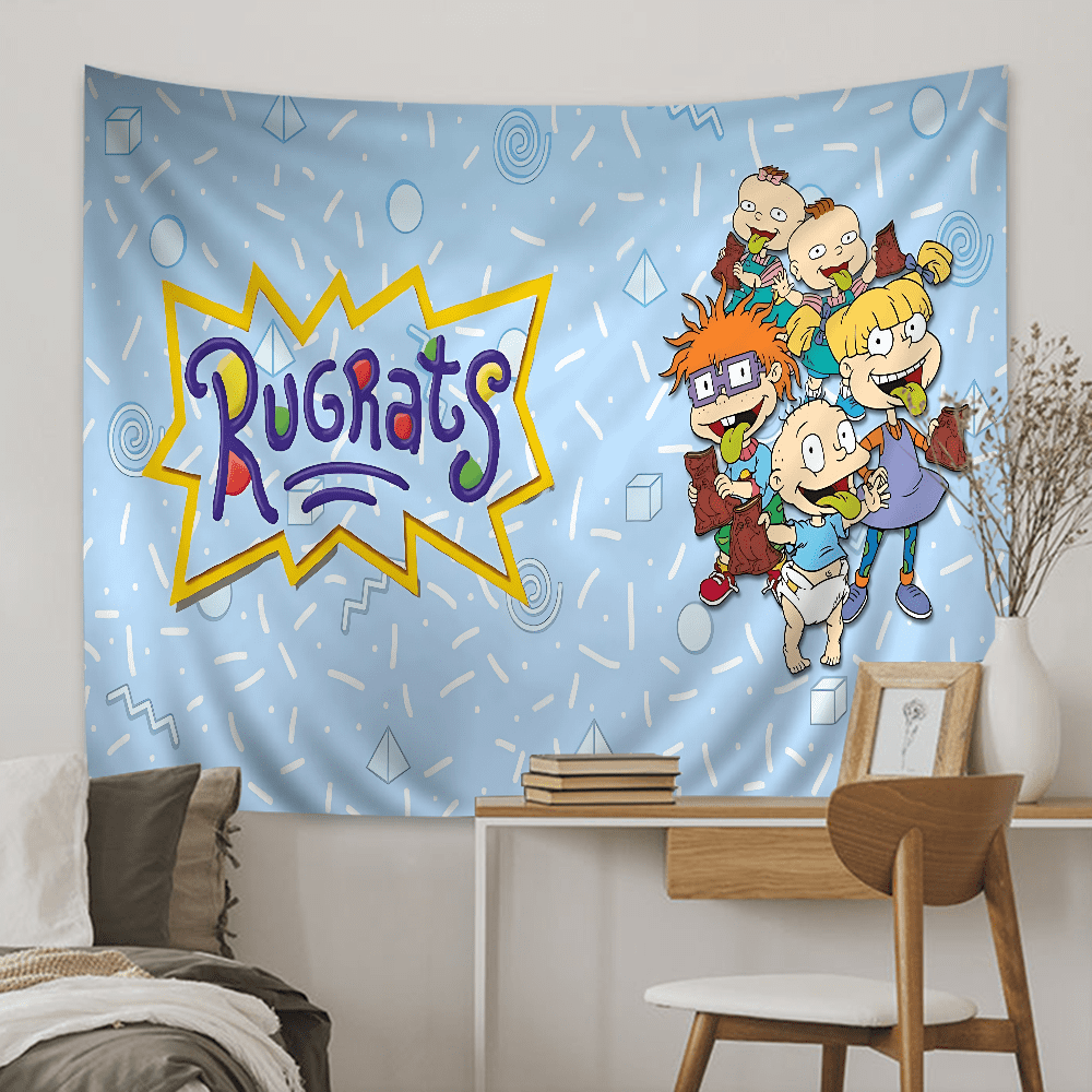 Cartoon Funny Rugrats Reusable Backdrop Cloth Animal Printed Background ...