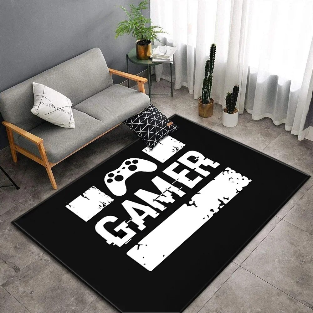 Cartoon Game Console Carpet for Living Room Video Game Children Player ...