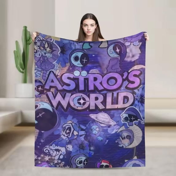 Cartoon Game Dandys World Sherpa Blanket, Soft Bedroom Throw, Cozy Fan ...